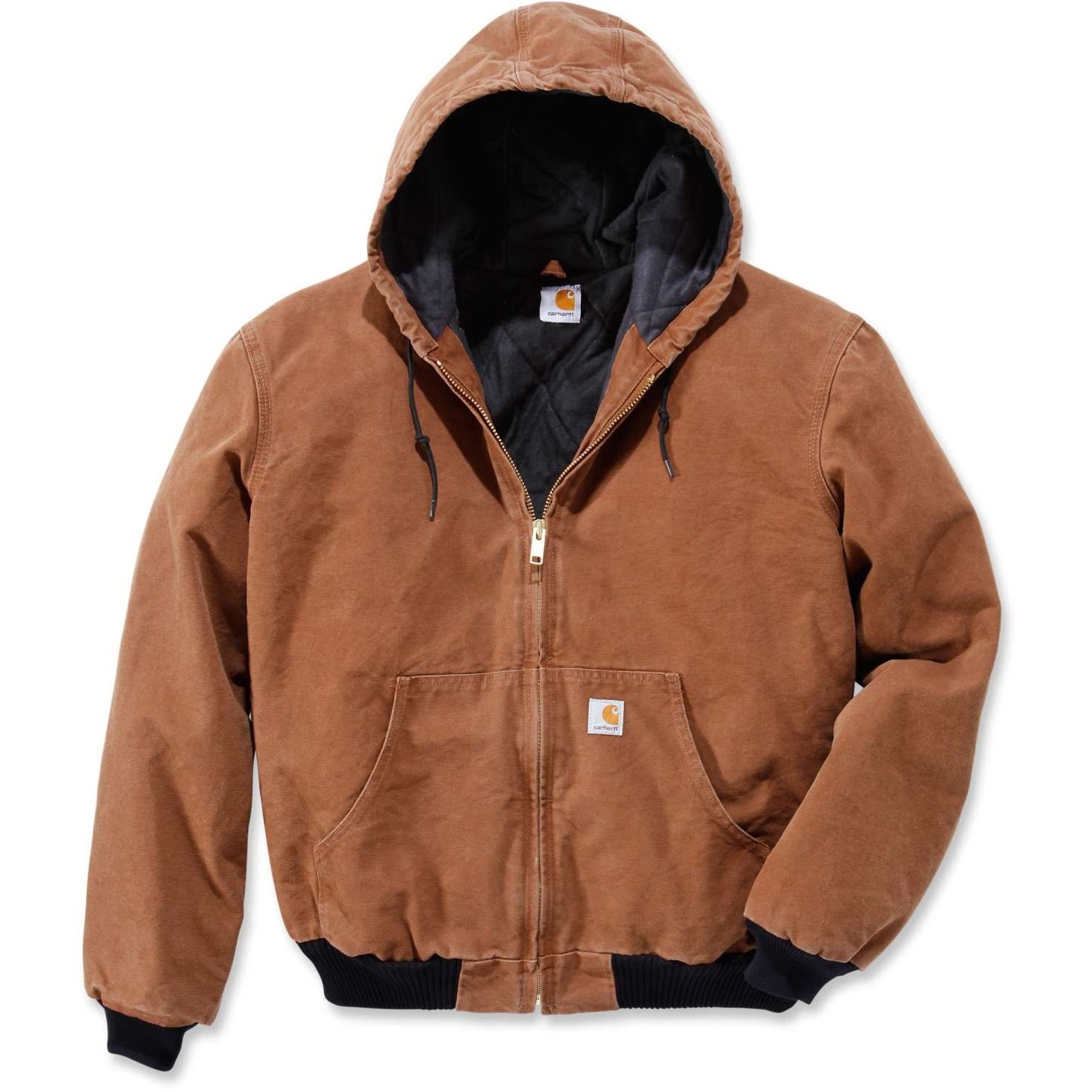 J130 Quilt Flannel Lined Sandstone Active Jacket | Köp Carhartt
