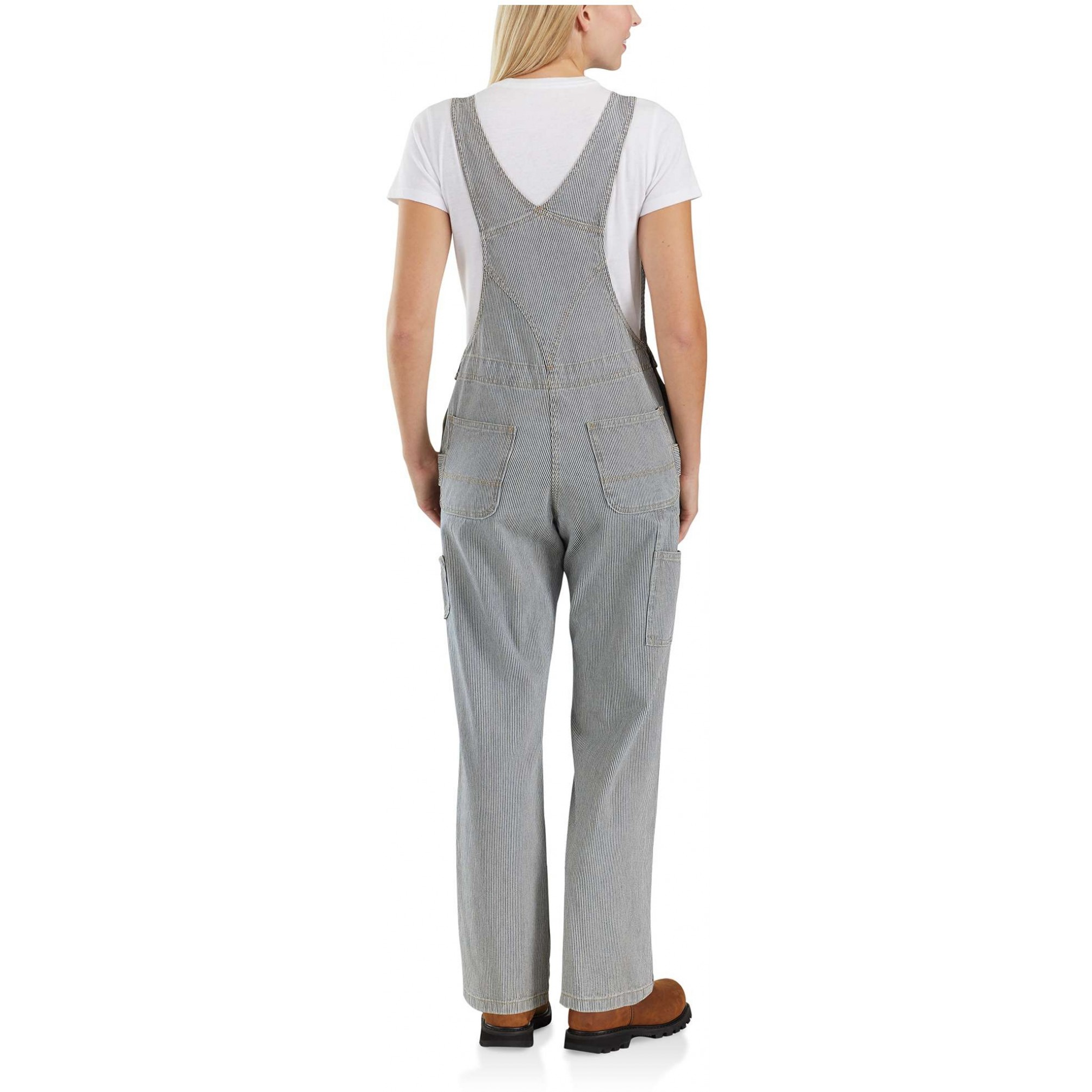 Relaxed Fit Denim Railroad Stripe Bib Overall Kop Carhartt