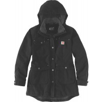 Loose Fit Weathered Duck Coat