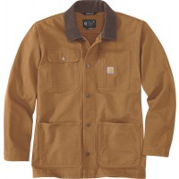 Loose Fit Firm Duck Blanket-Lined Chore Coat