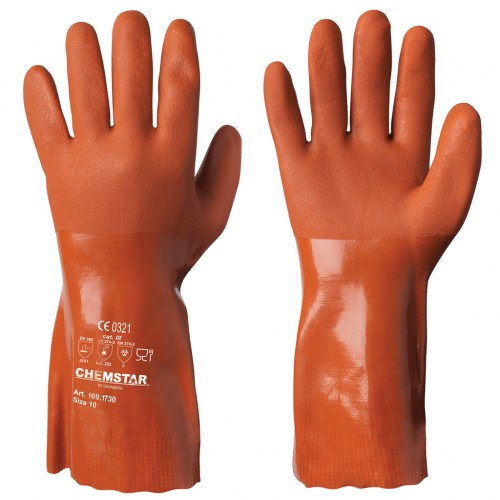 Kemikalieresistenta handskar i vinyl Chemstar®, 12 par