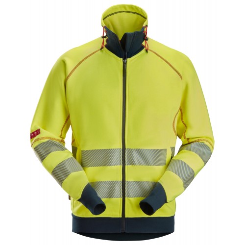 Sweatshirt med hellång dragkedja, varsel kl 3/2