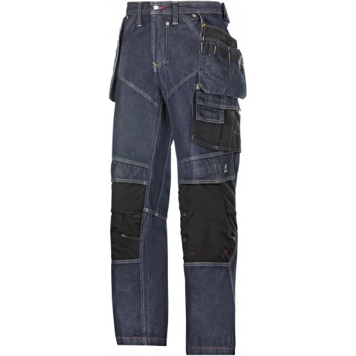 Hantverksbyxa med hölsterfickor, Denim