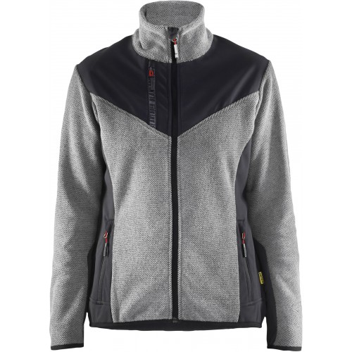 Stickad Jacka Med Softshell Dam