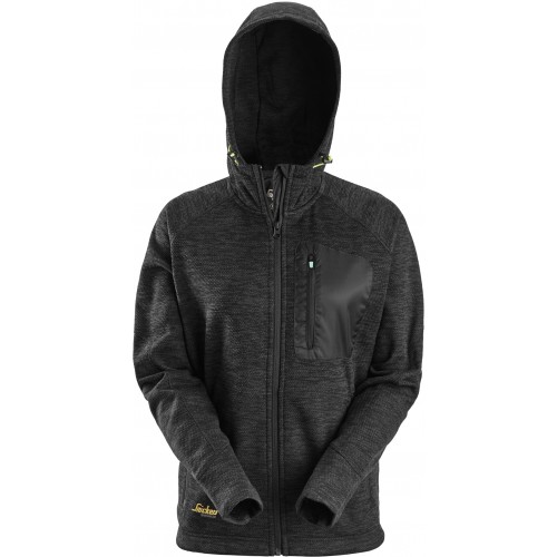 Huvtröja i fleece, dam