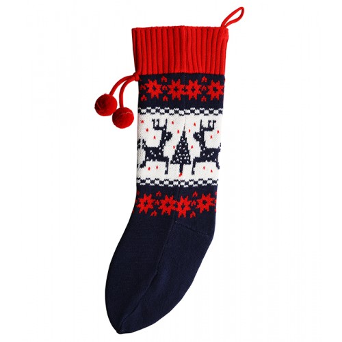 Knitted Christmas stocking 