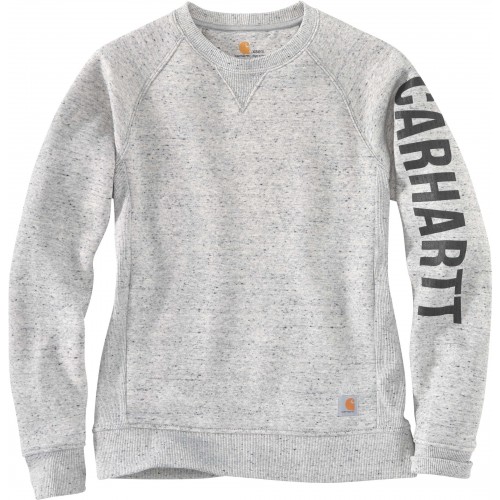 Carhartt crewneck med logga på ärmen för kvinnor