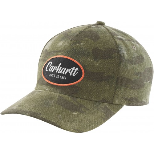 Canvas camo patch cap