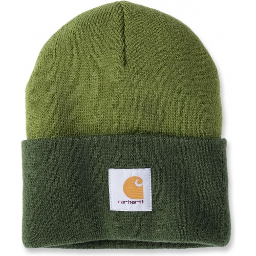 Knit Cuffed Two-tone Beanie