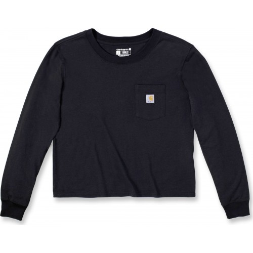 Lightweight Long-Sleeve, Cotton-Tencel Blend, Pocket T-Shirt