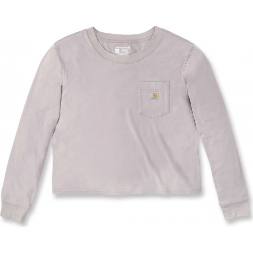 Lightweight Long-Sleeve, Cotton-Tencel Blend, Pocket T-Shirt