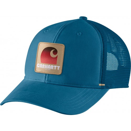 Cap with Mesh Back and Logo Patch