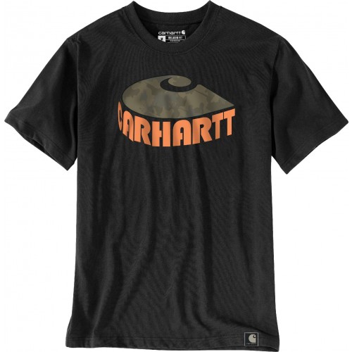 Short-Sleeve Heavyweight T-Shirt With Camo Graphic