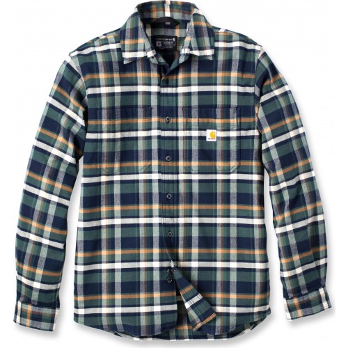 Rugged Flex™ Relaxed Fit Midweight Flannel Long-Sleeve Plaid Shirt
