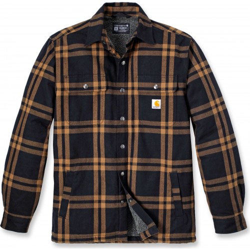 Relaxed Fit Flannel Sherpa-Lined Shirt Jac