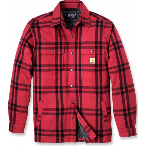 Relaxed Fit Flannel Sherpa-Lined Shirt Jac