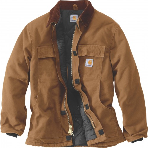 Loose Fit Firm Duck Insulated Traditional Coat