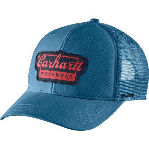 Rugged Flex® Twill Mesh-Back Script Patch Cap