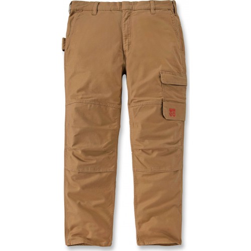 FR Relaxed Straight Steel Rugged Flex™ Canvas Multi-Norm Double-Front Cargo Trousers