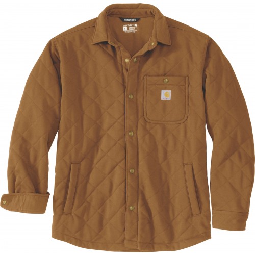 Rain Defender™ Loose Fit Heavyweight Quilted Snap Front Shirt Jac
