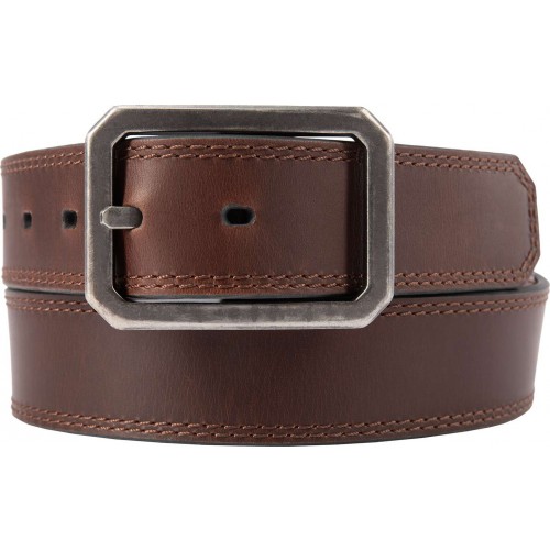 Leather Reversible Centre Bar Buckle Belt