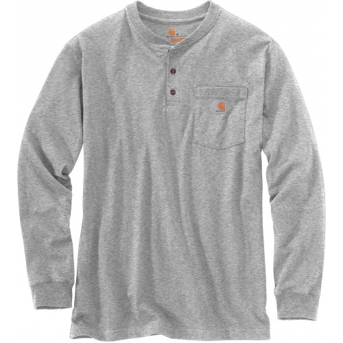 Workwear pocket henley l/s