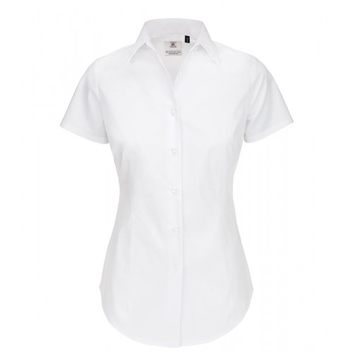 Black Tie Ladies Short Sleeve Shirt